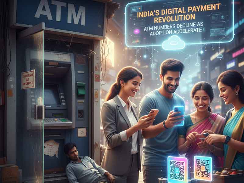ਡਿਜ਼ੀਟਲ ਭੁਗਤਾਨਾਂ ਦੇ ਵਧਦੇ ਰੁਝਾਨ ਨਾਲ ਏਟੀਐਮ ਨੈੱਟਵਰਕ ‘ਚ ਕਮੀ