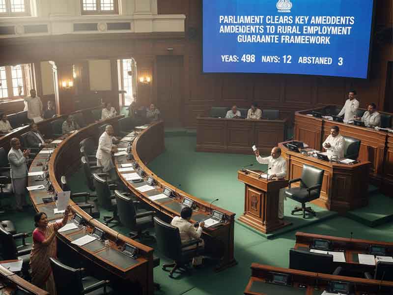 ਸੰਸਦ ਵੱਲੋਂ ਪਿੰਡਾਂ ਦੀ ਰੁਜ਼ਗਾਰ ਗਾਰੰਟੀ ਯੋਜਨਾ ਵਿੱਚ ਸੋਧਾਂ ਨੂੰ ਮਨਜ਼ੂਰੀ