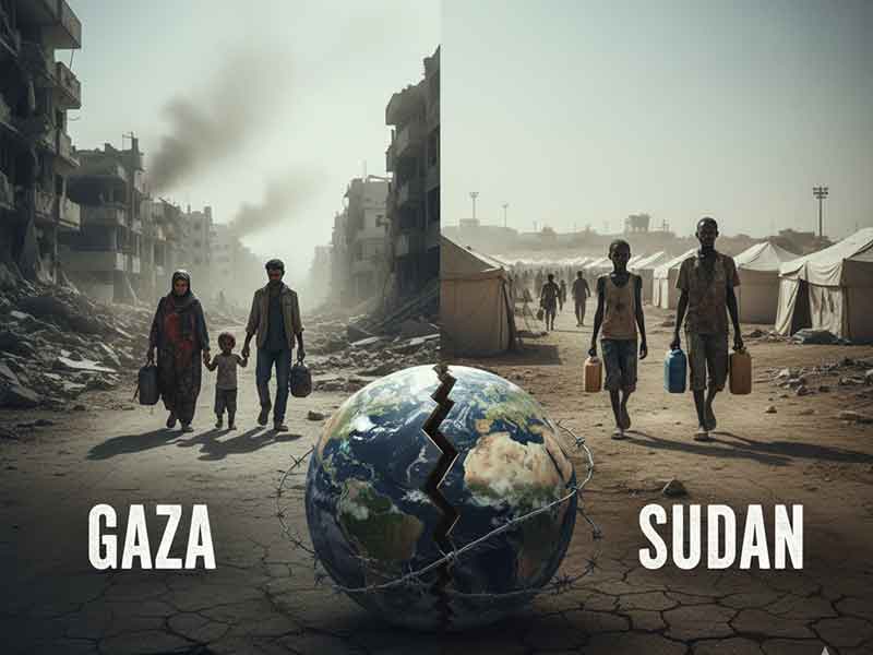 ਗਾਜ਼ਾ ਅਤੇ ਸੁਡਾਨ ਵਿੱਚ ਟਕਰਾਵਾਂ ਨਾਲ ਵਿਸ਼ਵ ਪੱਧਰੀ ਮਨੁੱਖੀ ਸੰਕਟ ਗਹਿਰਾਇਆ
