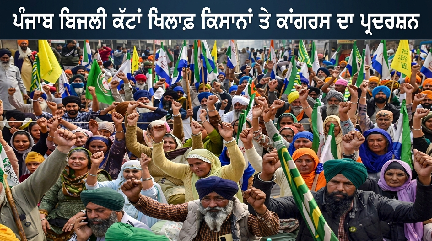 ਪੰਜਾਬ ’ਚ ਬਿਜਲੀ ਸੰਕਟ ’ਤੇ ਹੱਲਾ ਬੋਲ! ਕਿਸਾਨਾਂ ਤੇ ਕਾਂਗਰਸ ਦਾ ਸਰਕਾਰ ਖ਼ਿਲਾਫ਼ ਪ੍ਰਦਰਸ਼ਨ