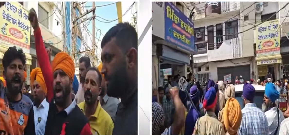 ਪਰਵਿੰਦਰ ਸਿੰਘ ਝੋਟਾ ਕਤਲ ਕਾਂਡ ਦੇ ਮਾਮਲੇ 'ਚ 'ਆਪ' ਵਿਧਾਇਕ ਡਾ. ਵਿਜੇ ਸਿੰਗਲਾ ਦੀ ਗੱਡੀ ਦਾ ਘਿਰਾਓ : ਮਾਨਸਾ ਸਿਵਲ ਹਸਪਤਾਲ 'ਚ ਤਣਾਅ
